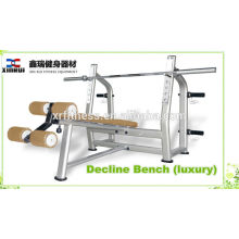 Banc de déclin d&#39;haltérophilie le plus vendu (luxe) pour les équipements de promotion/de fitness fabriqués en Chine